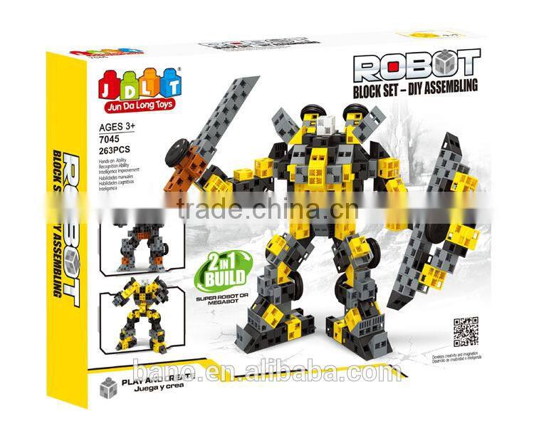 BNE100827 ROBOT 2 in1263pcs DIy creative toys building block set