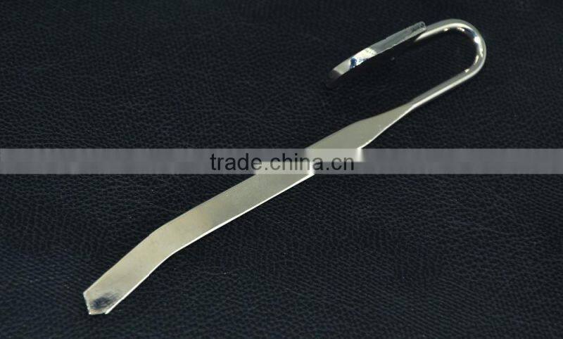 promotion custom silver metal bookmarks with logo
