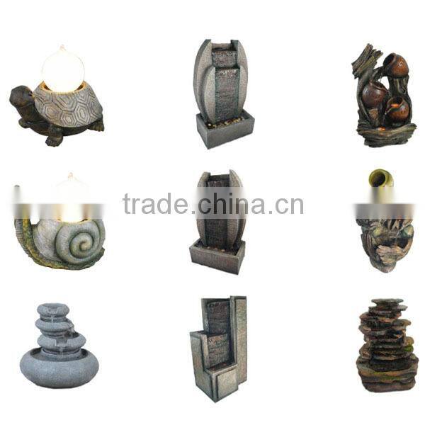 Large size Resin outdoor fountains in jar shape