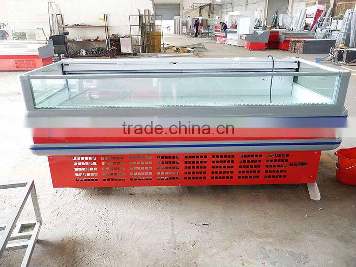 open freezer meat/frozen food showcase hot sale