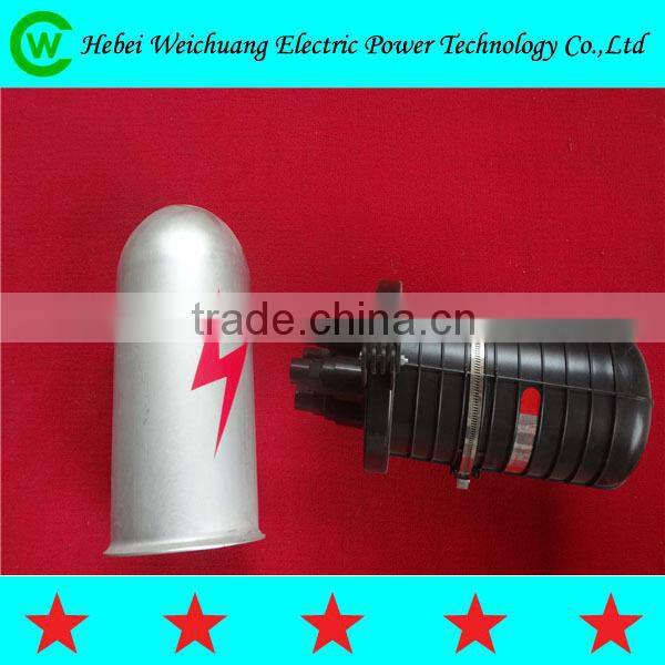 Electric overhead line accessories / Three port joint box for OPGW cable
