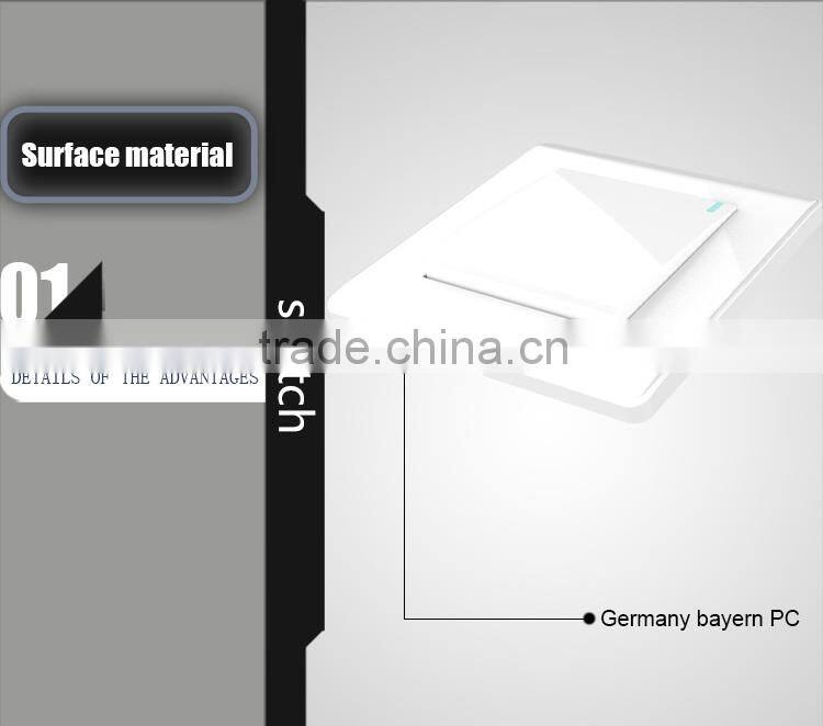 2015 NEW design British standard PC white push button 16AX 250V TV SOCKET wall switch socket