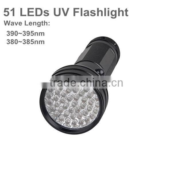 51 UV LED Ultra Violet Blacklight Flashlight