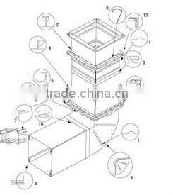 OHA Brand HACH-V Spiral Duct Ovalizer Machine, High Quality Oval Duct Machine, Spiral Duct Ovalizer