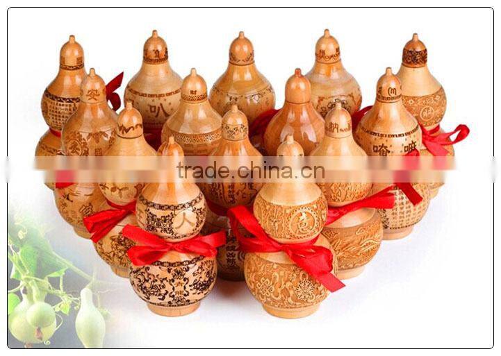 Different size of peach wooden Feng shui Wu Lou-Gourds