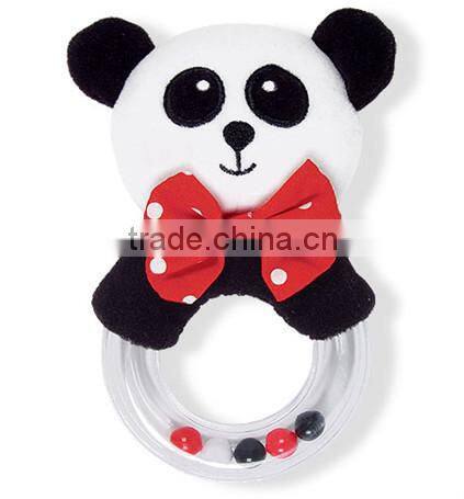 baby rattles/plush animal toy with rattles/soft rattles toys