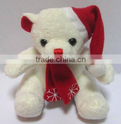 2015 christmas decoration plush teddy bear toys/christmas teddy bear toys