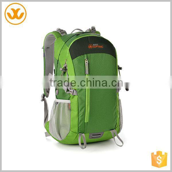 Wholesale custom adjuster strap sport green backpack laptop bags
