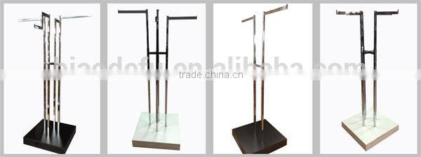 2015 wholesale price ajustable department store display racks/metal hanging display racks