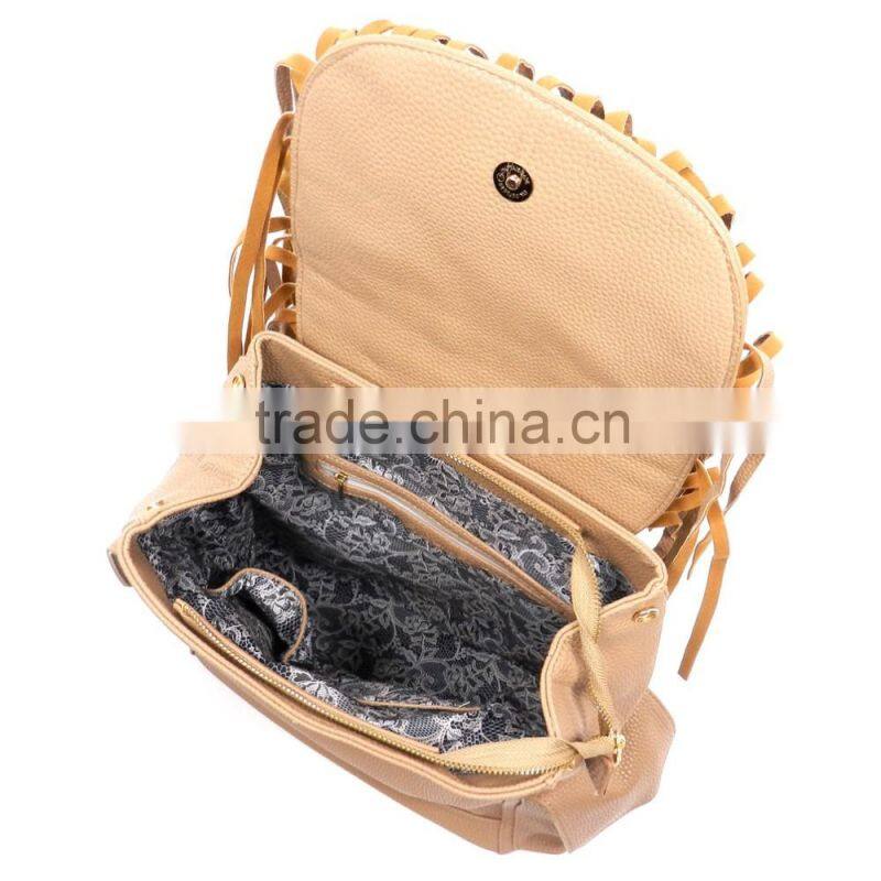 2016 fashion teenage girls perforated wholesale pu backpack and bags