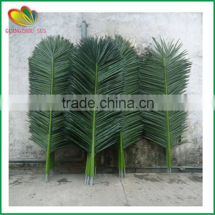 high quality artificial coconut leaf with UV resistant outdoor decor