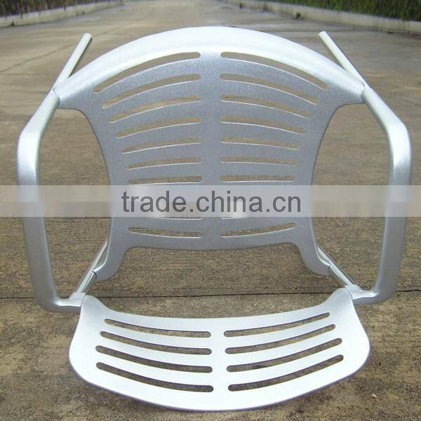 outdoor morden aluminum furniture stacking armchair YC023