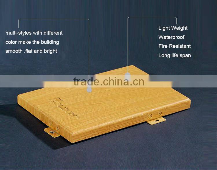 High-tech PVDF spray coating interior aluminum single panel apply to building facades