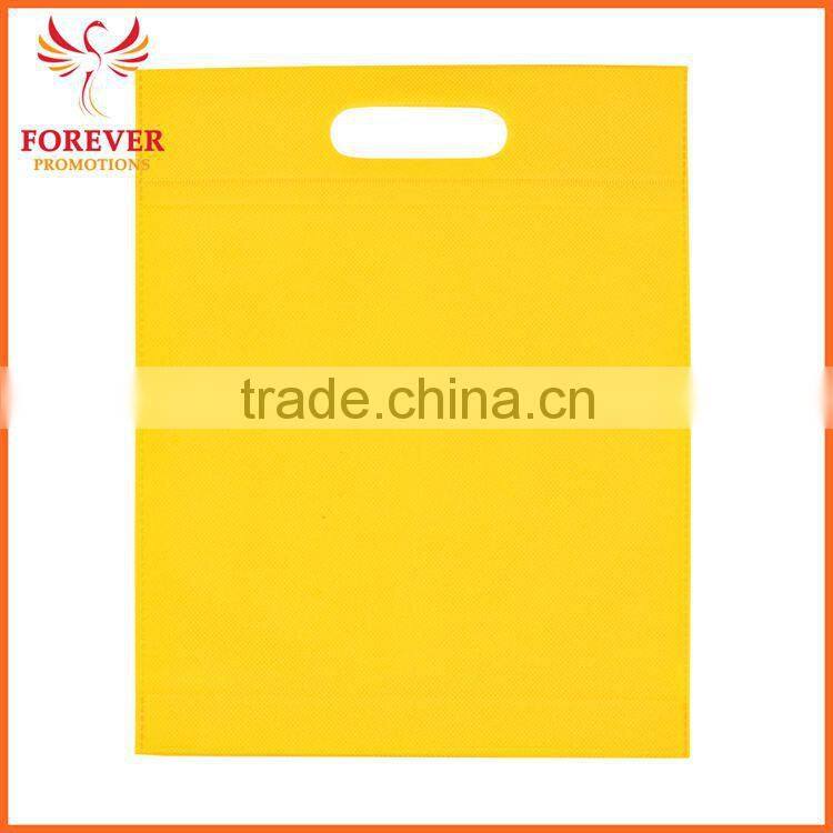 China Cheap Blank Shopping Bag Non-woven Punch Die Cut Tote Bag For Conference Exhibition For Sale