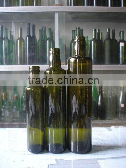 250ml,500ml,750ml,1000ml Dark Green Bulk Glass Olive Oil Bottles Wholesale