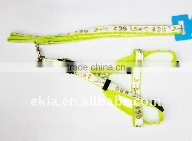 nylon custom dog leash and harness