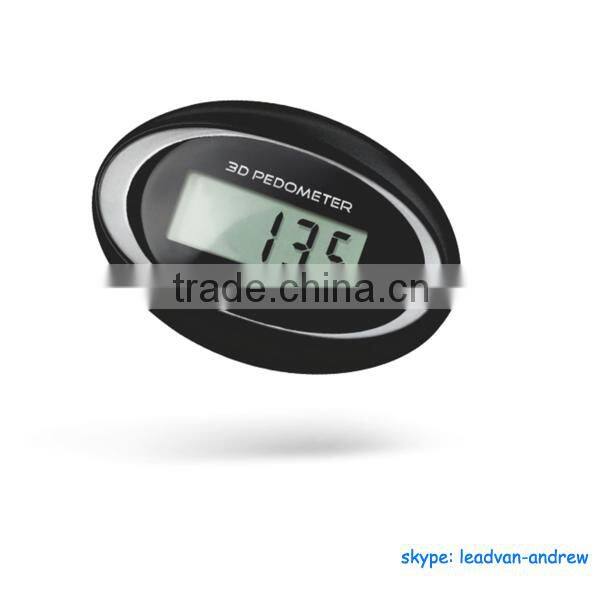 2014 3D Pedometer For School Sports Product Distance Calorie Step Count 3D Pedometer