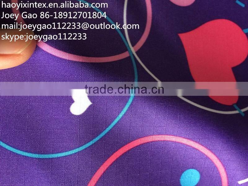 240T 0.5 Grid Printed Polyester Pongee Fabric