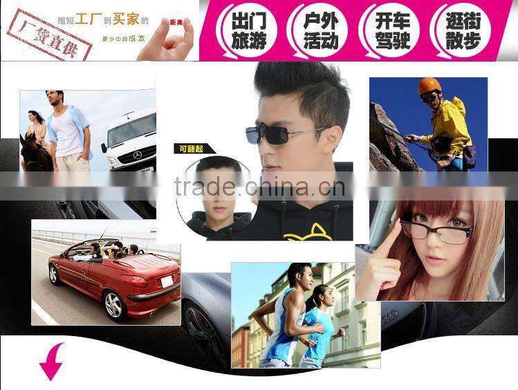 Anti uv polarized lens Drive and fishing myopia sunglasses clamping piece wholesale