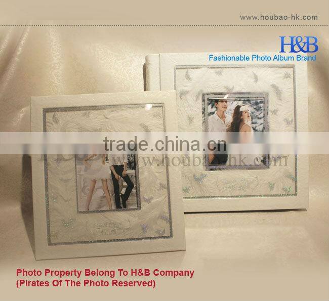 H&B self adhesive inner page art leather wedding photo albums