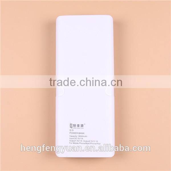 Factory Price Dual USB 18650 Power Bank 20000mAh