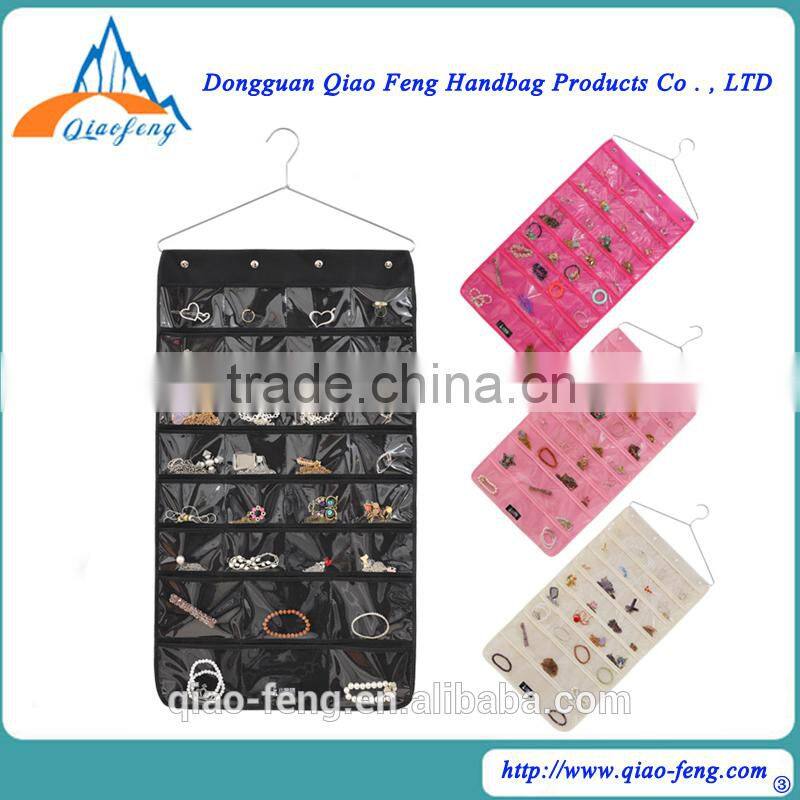 FASHION HANGING FOLDING COSMETIC BAG JEWELRY ORGANIZER BAG