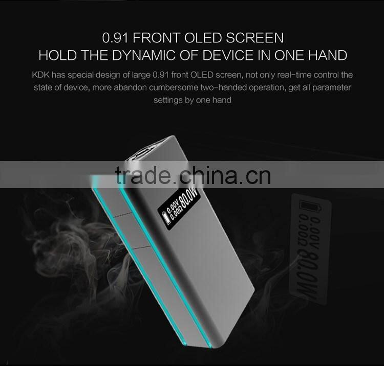 Free sample giveaway as Chinese New Year gift wholesale 80W e cigarette kit box mod has Over- Temperature Protection