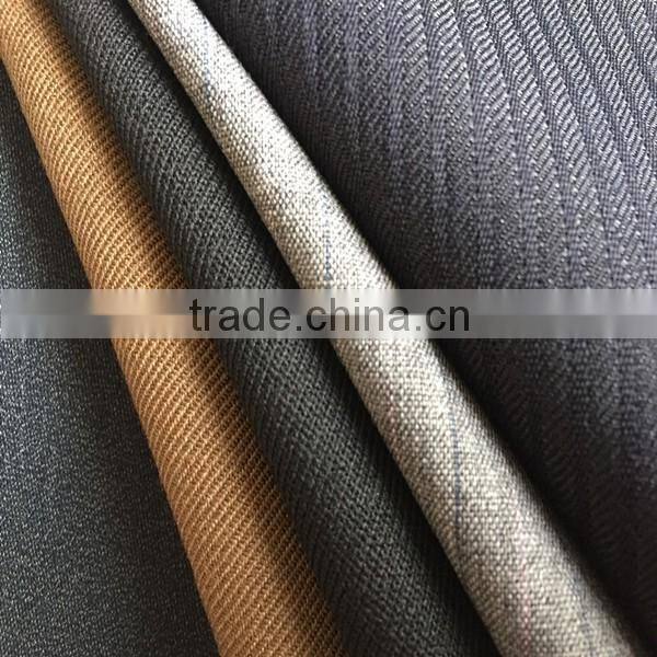 worsted organic wool fabric for suit