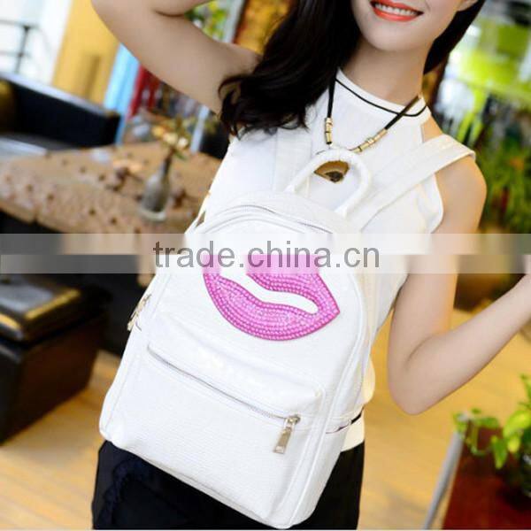 china wholesale leisure time blingbling cute backpack
