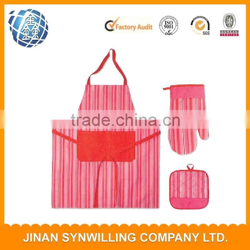 100% cotton apron Material and Bib Type promotional kitchen apron