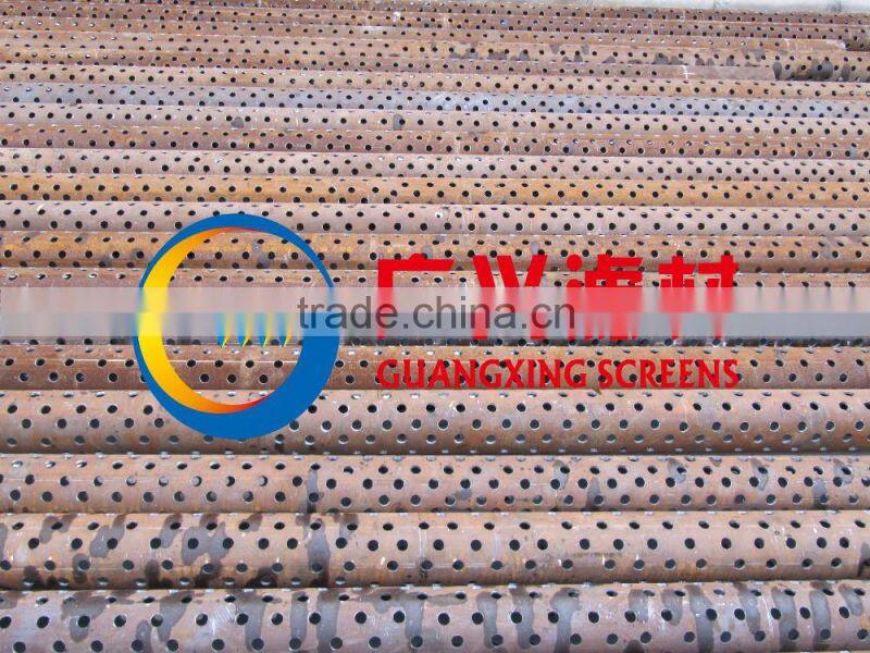 round hole perforated pipe/double storey screen for oil well from the best China manufacture