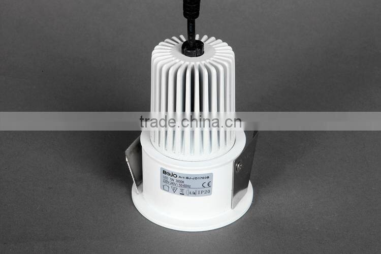 6w 7w recessed cob led downlight with good quality for commercial lighting