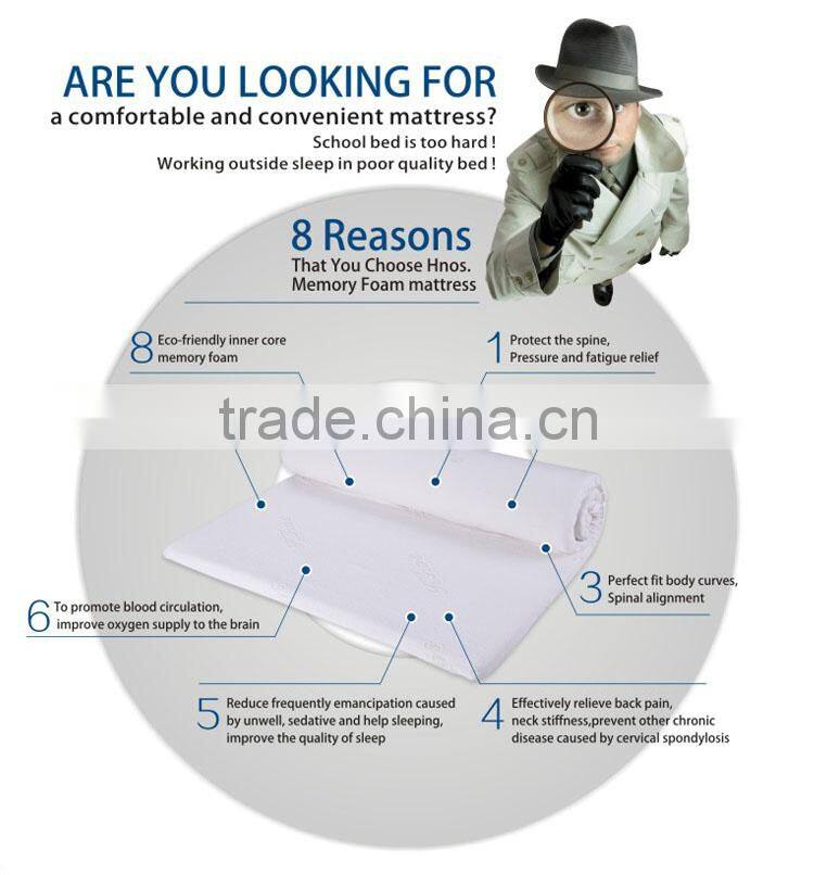 new design compress memory foam roll pack foam mattress