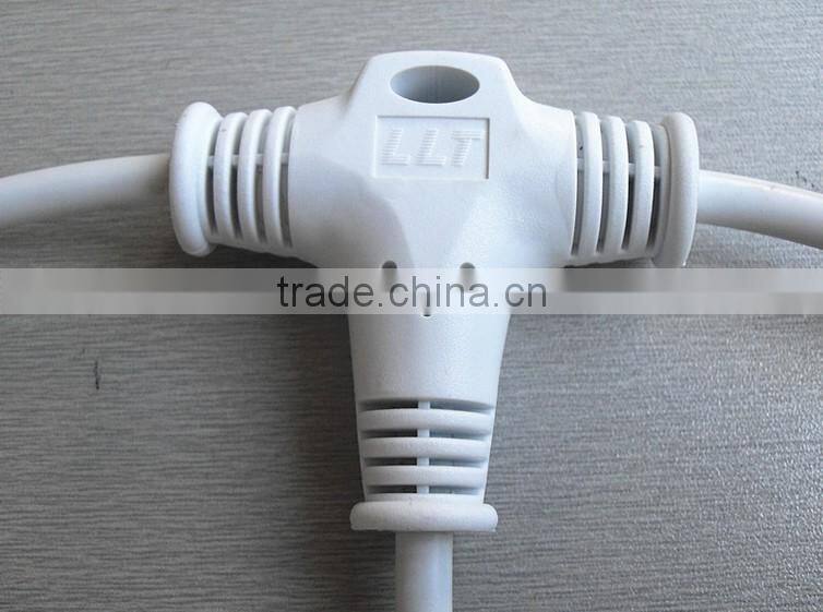 white color led lighting cable joint outdoor waterproof T connector tee connectors