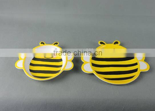 Bee shape melamine children dinner set