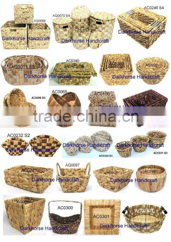 Oval Hand-made handicrafts Set of Three