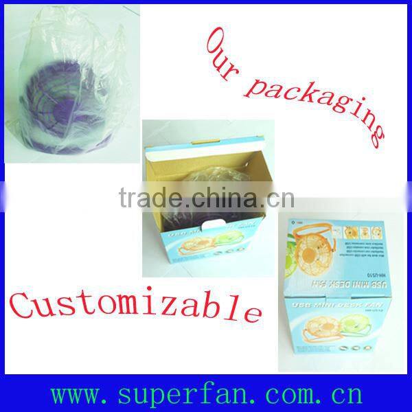 Colorful Mini desk fan with USB connection