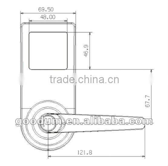 RFID digital touch screen door lock