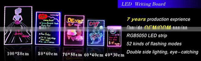 Alibaba express outdoor led restaurant menu board writing 2015 new products