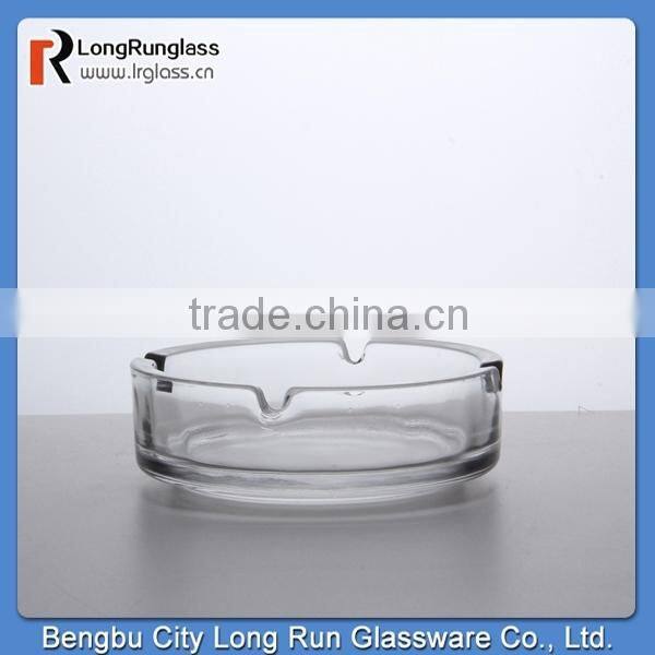 LongRun 90g round transparent cigarettes glass ashtray glassware wholesale