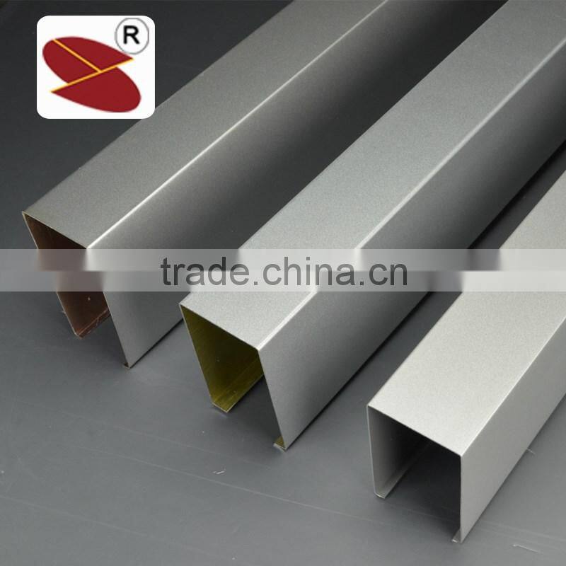 Aluminum acoustic buffle ceiling stripe