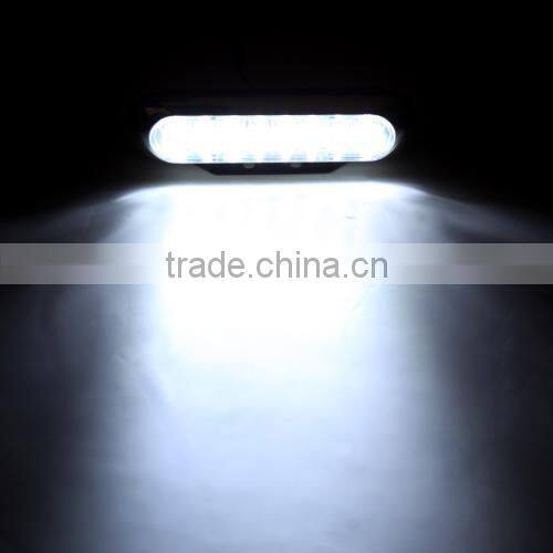 Universal White 16 LED Daytime Running Light DRL Car Fog Day Driving Lamp 2pcs