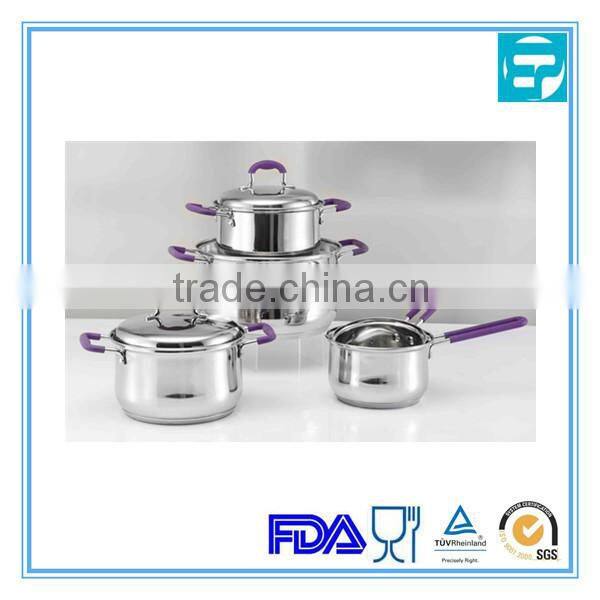 9Pcs Surgical Stainless Steel Cookware Set Heavy Gauge