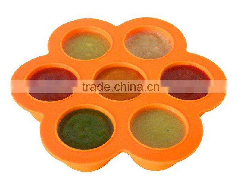 Wholesale FDA food grade non stick bpa free silicone baby food containers