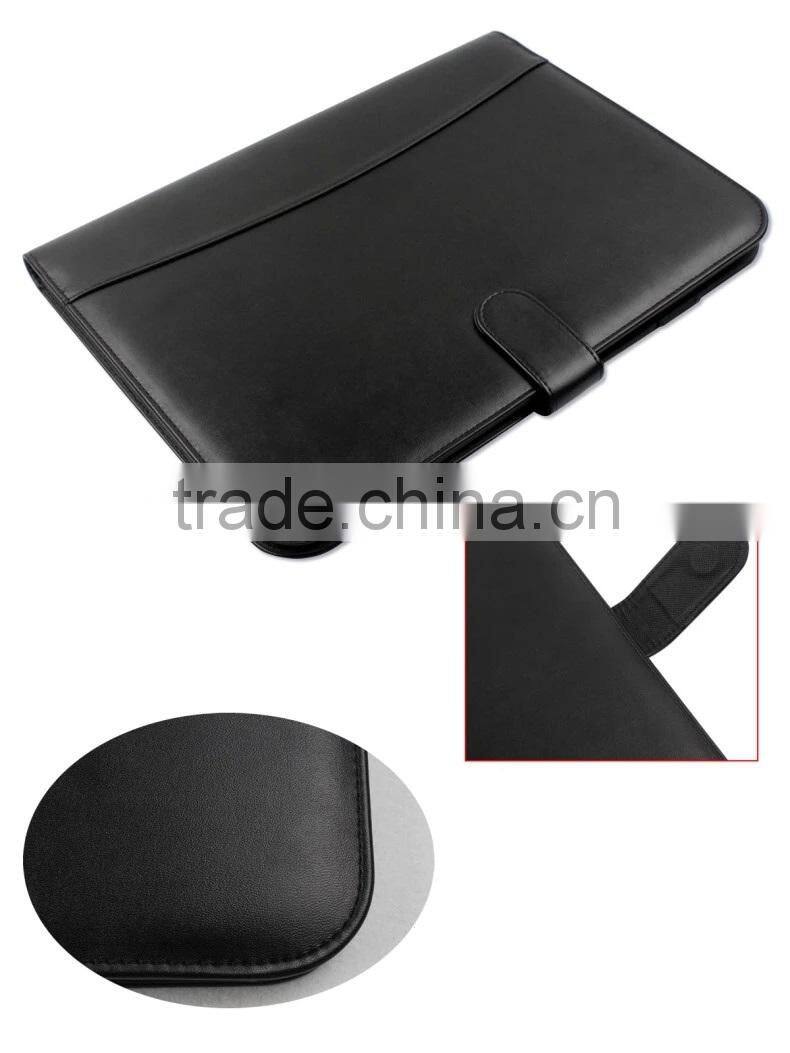 A4 Zipper Portfolio PU Leather file folders Mutifuction organizer