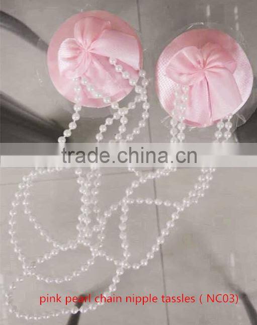 Sexy Pearlnecklace NIPPLE COVER cleavage petal nipple cover