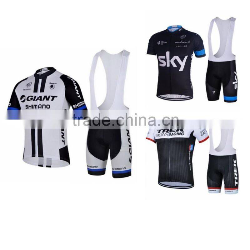hot sale sky men's racing sport short jersey cycling wear clothing bike uniform set