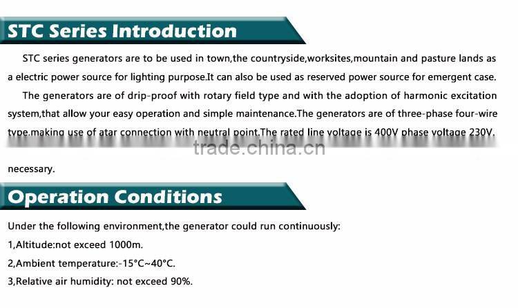 Factory customized powerful 24kw generator 30kva alternator 1500rpm AC Synchronous