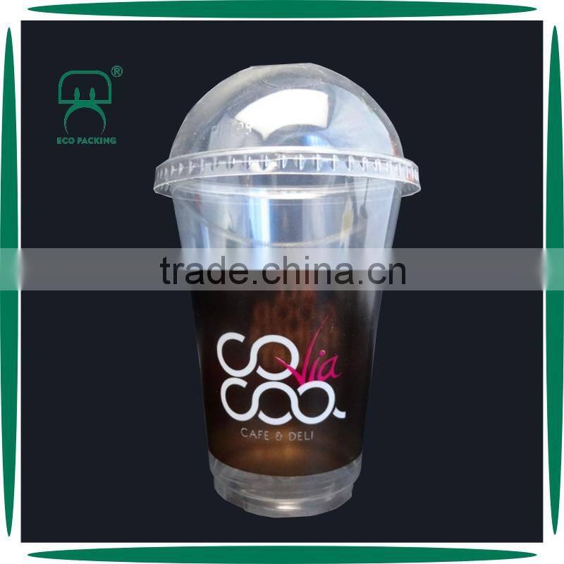 custom logo clear PET/PP plastic cups