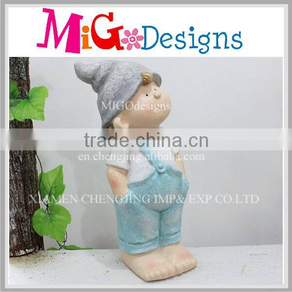 Resin Boy Garden Statue Charming Products for Decor